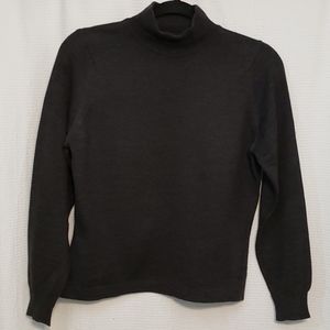 HOLT RENFREW Vintage dark grey turtleneck sweater
